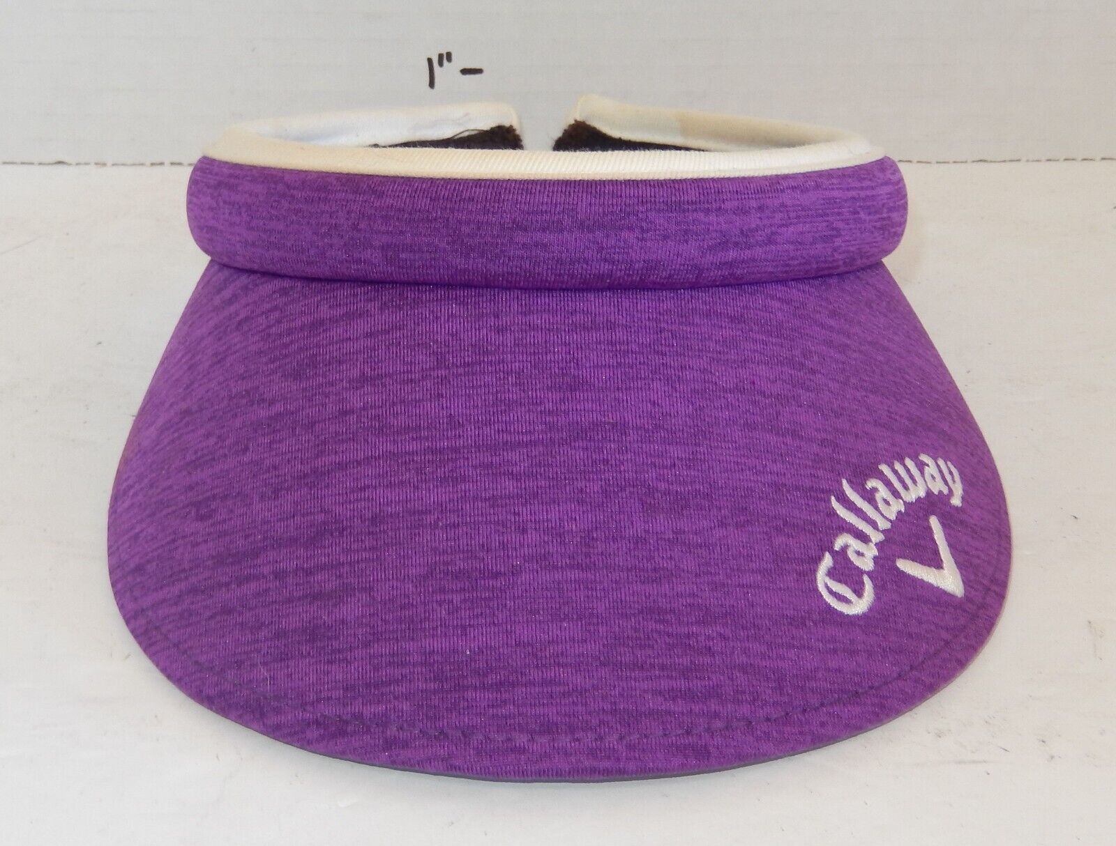 Womens Callaway Golf Visor Hat Cap Purple White - $26.19
