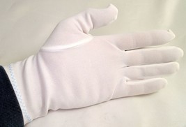 One Dozen 12 Nylon Industrial Gloves RN67368 Inspection White Stretch Me... - $15.47 CAD