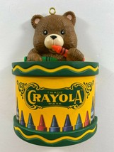 Vintage Christmas Ornament Crayola Crayons Bear by Binney &amp; Smith - £7.75 GBP