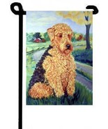 Airedale (Patience) - 11"x15" 2-Sided Garden Banner - $25.24 CAD Airedale (Patience) - 11"x15" 2-Sided Garden Banner - $25.24 CAD