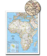 Africa National Geographic - 46&quot; x 36&quot; Wall Map (Classic) - £38.45 GBP