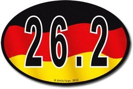 Germany Wavy Oval Marathon Sticker - $2.70