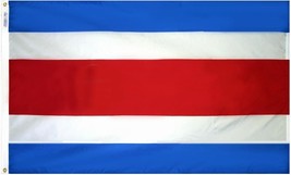 Costa Rica - 3&#39;X5&#39; Nylon Flag (Civil) - £34.74 GBP