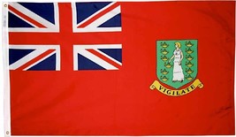 British Virgin Islands - 5'X8' Nylon Flag (Red) - £216.85 GBP