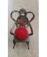 Antique Miniature Metal Rocking Chair Pin Cushion - £19.81 GBP