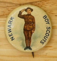 Antique Newark NJ Boy Scouts Pinback Button Whitehead &amp; Hoag BSA Troop 3... - $153.44