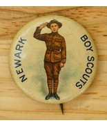 Antique Newark NJ Boy Scouts Pinback Button Whitehead &amp; Hoag BSA Troop 3... - $153.44