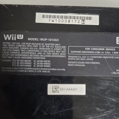 Nintendo Wii U System & Gamepad W Cords TESTED & WORKING 32GB READ USA Item image 8