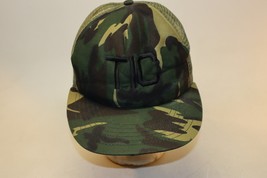 Vintage USAF Military Camo Hat Cap Snapback &quot;TIC&quot; Target Information Cen... - £11.81 GBP