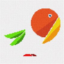 Pepita Needlepoint Canvas: Abstract Art Bird, 7&quot; x 7&quot; - £39.18 GBP+