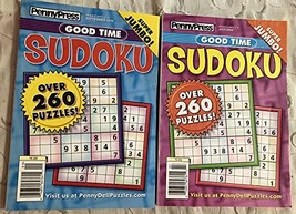 Lot of (2) Penny Press Good Time Sudoku Super Jumbo Puzzle Books Puzzles 2019 [S - £10.21 GBP