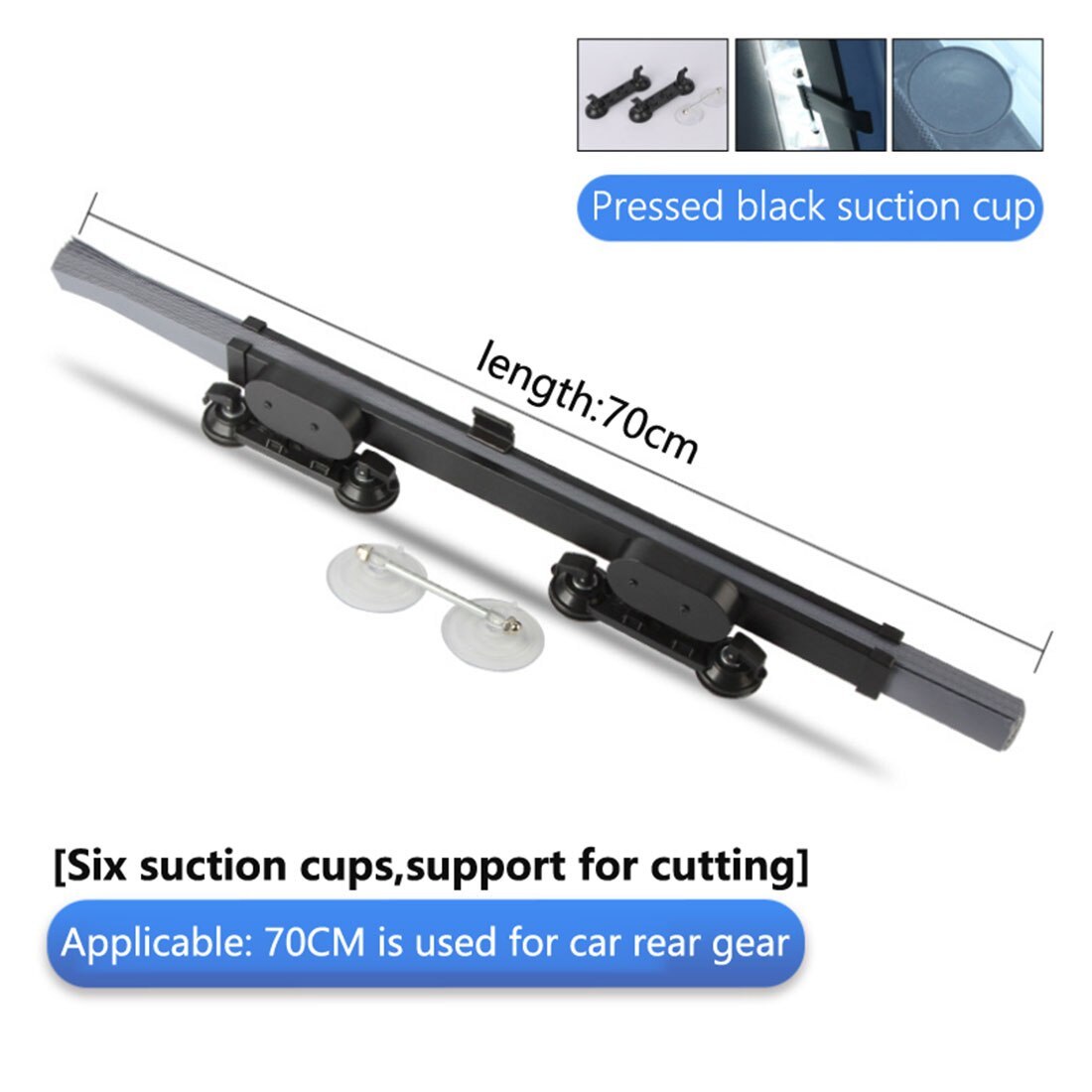 Primary image for 65cm/70cm/80cm Anti-UV Car Windshield Curtain Retractable Set Car  Cover Folding