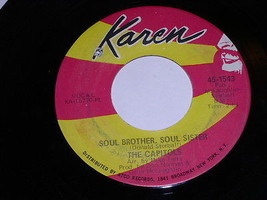 The Capitols Soul Brother Soul Sister Tin&#39;t That Terrible 45 Rpm Record Karen - £31.96 GBP