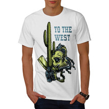 Wellcoda To The West Head Skull Mens T-shirt, Skull Graphic Design Print... - $18.61+