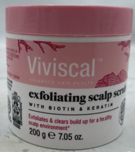 Brand New Viviscal Exfoliating Scalp Scrub w/ Biotin &amp; Keratin 200 g 7.0... - $19.78