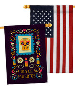 Celebrate The Dead - Impressions Decorative USA Embroidery House Flags P... - £47.93 GBP