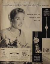 1957 Elgin Watch Ad Vintage Advertisement Lord &amp; Lady Watches! - $4.99
