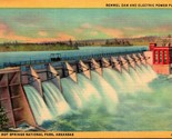 Linen Postcard Hot Springs National Park Arkansas AR Remmel Dam UNP M13 - $4.90