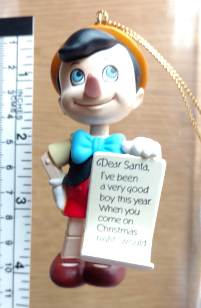 DISNEY Christmas Ornament Pinocchio Disney CHRISTMAS MAGIC NEW in BOX - £25.95 GBP