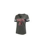 Women&#39;s Majestic Arizona D-Backs V-Neck S/S T-Shirt, 2XL, Grey - £10.64 GBP