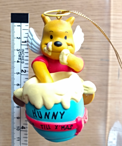 Primary image for DISNEY CHRISTMAS MAGIC Winnie the Pooh Hunny Pot Angel Christmas Ornaments NIB