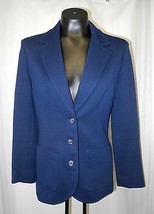 Vintage Pendleton Navy Blue Wool Blazer - Half Lined - Women&#39;s 10 - £16.49 GBP