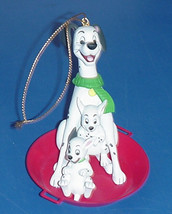 Disney&#39;s Christmas Magic 101 Dalmatians On Snow Sled Disney Collectible Figurine - £63.19 GBP