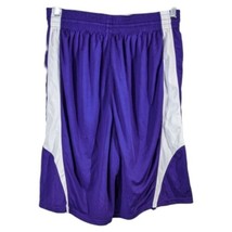 Purple and White Reversible Basketball Shorts Mens Size Medium Drawstrin... - $29.50