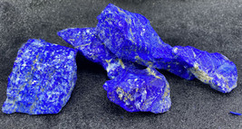 Lapis Lazuli Rough Raw Premium grade AAA cabs cutter gemstone crystals 362gm L16 - £77.09 GBP