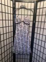 EUC White House Black Market Lace Trimmed V Neck Spaghetti Strap Dress S... - $17.82