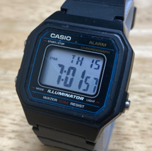 Casio Digital Watch W-217H Quartz Men 50m Black Resin Alarm Chrono New Battery - £14.94 GBP