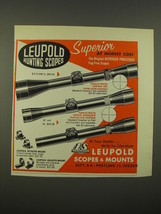 1963 Leupold Scopews Ad - Superior at modest cost - $18.49
