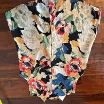 Cynthia Rowley Women's Floral Button-Down Sleeveless Blouse Size S - $11.09