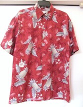 PIERRE CARDIN Hawaiian Shirt Tropical S/S 100% Cotton Men&#39;s Size M - £18.05 GBP