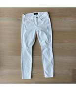 VINCE 5 Pocket Ankle Skinny White Distressed Jeans sz 24 - £34.23 GBP