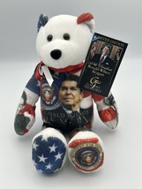  2004 Gallery Treasures Collections Bear President Ronald Regan Photo PLUSH - £6.69 GBP