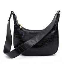 Vintage Hobos Bags Female Pu Leather Messenger Bags for Ladies Alligator Crossbo - £18.67 GBP