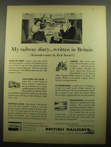 1960 British Railways Ad - My railway diary written in Britain - $14.99