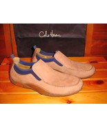 Cole Haan Nike Air Tan &amp; Blue Suede Loafers Mens 10 M - $59.75