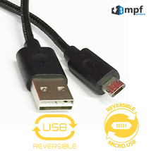 Double-Sided Reversible Micro USB to Reversible USB 2.0 Sync/Charging Cable Cord - £3.88 GBP