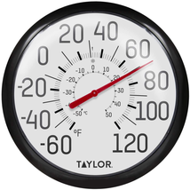 Taylor Big and Bold Wall Thermometer, 13.25 Inch, Black - £19.38 GBP