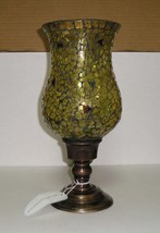 Hurricane Lantern Gold Candle Holder Decorative Lamp by ON VIEW HOME New with Tg - £24.04 GBP