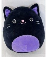 Squishmallow Black and Purple Autumn Cat 9 inch Missing Tag - £11.16 GBP
