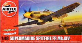 Level 2 Model Kit Supermarine Spitfire FR Mk.XIV Fighter Aircraft With 2 Scheme - £52.81 GBP