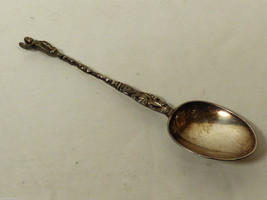 Antique 18th Century European Figural 930 Silver Tea Spoon Hallmarked - $68.31