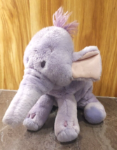 Disney Store Winnie the Pooh Plush LUMPY 15” Purple Heffalump Laying - $24.74