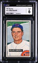 1951 Bowman Willard Ramsdell #251 CGC 6 P1370 - £31.48 GBP