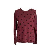 Insomniax Womens Butter Jersey Printed Long Sleeve Pajama Top Size Medium, Wine - £32.03 GBP