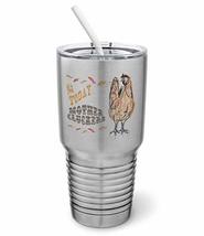 PixiDoodle Farmhouse Decor - Cussing Chicken Tumbler with Spill-Resistant Slider - £27.73 GBP