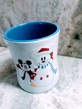 Mickey Mouse Christmas Mug Coffee Tea Disney Oversized White With No Han... - $314.61 MXN